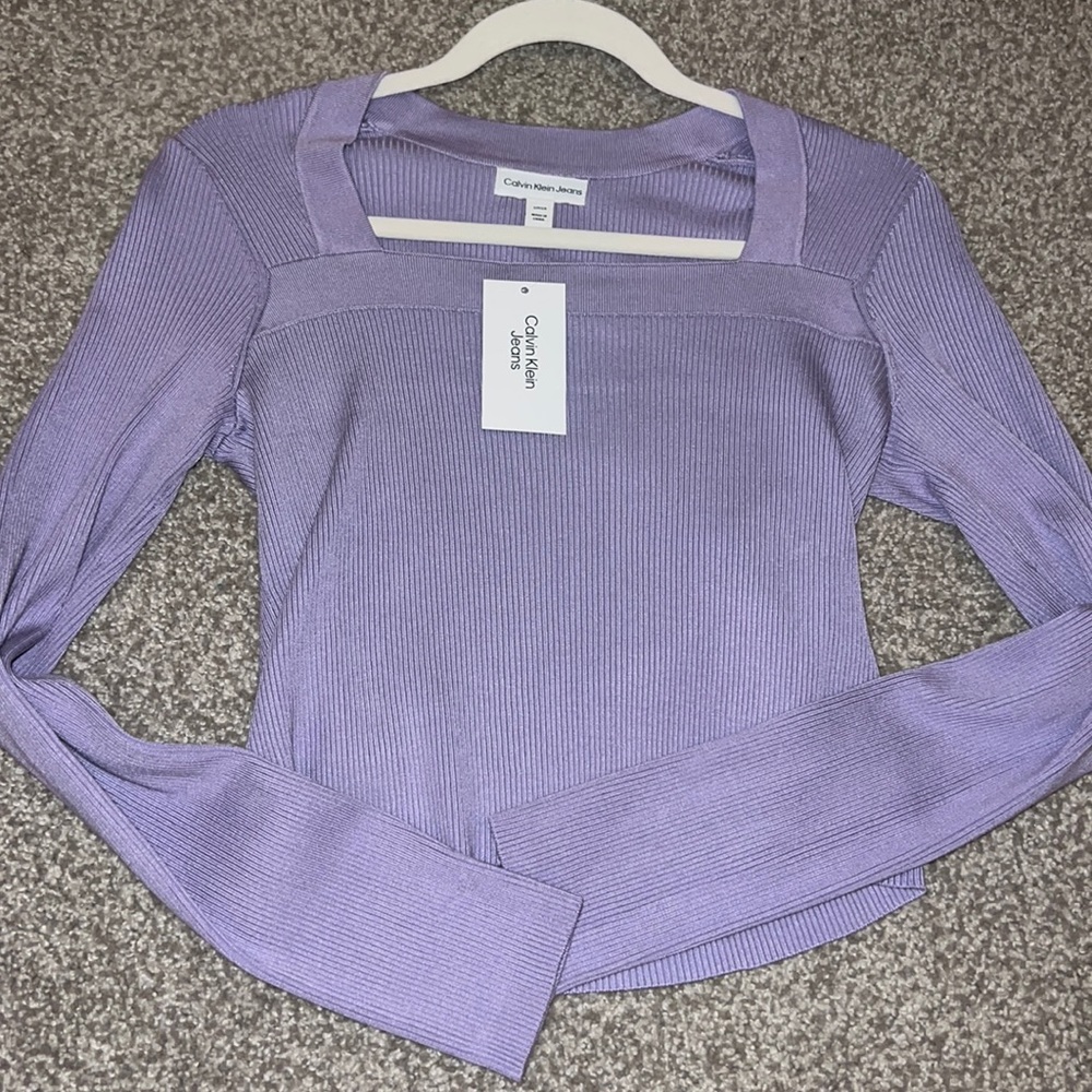 NWT calvin klein long sleeve top